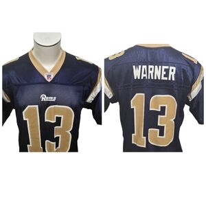 Vintage REEBOK Rams Kurt Warner NFL Jersey, Men’s Medium